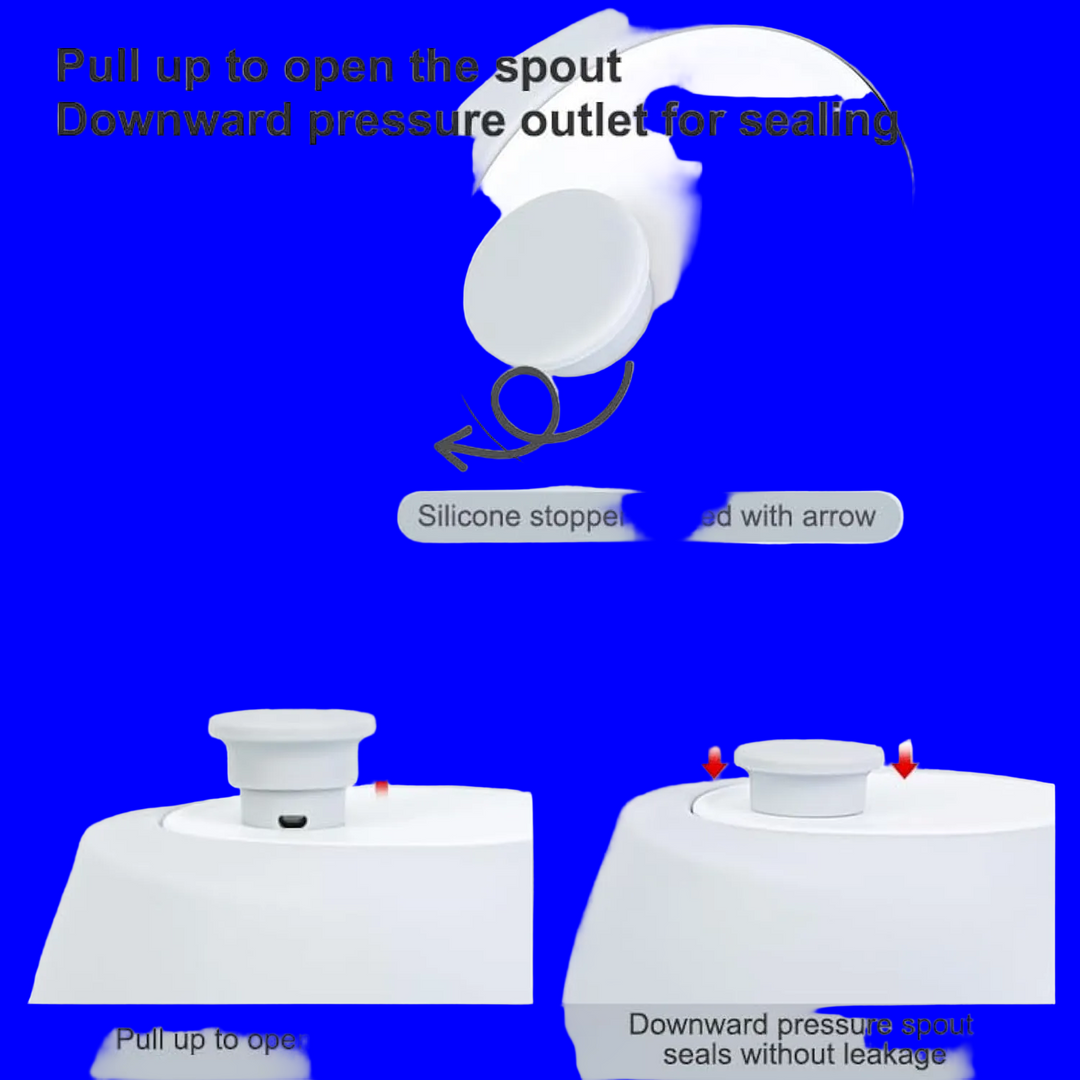 Portable Dog Water Bottle with Foldable Drinking Bowl, 550ml